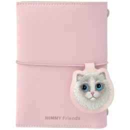 Zestaw 2w1 notatnik Nimmy New Big-Eye Cute Pets 2.0 + długopis Cat różowy