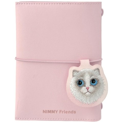 Zestaw 2w1 notatnik Nimmy New Big-Eye Cute Pets 2.0 + długopis Cat różowy