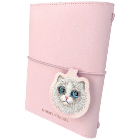Zestaw 2w1 notatnik Nimmy New Big-Eye Cute Pets 2.0 + długopis Cat różowy