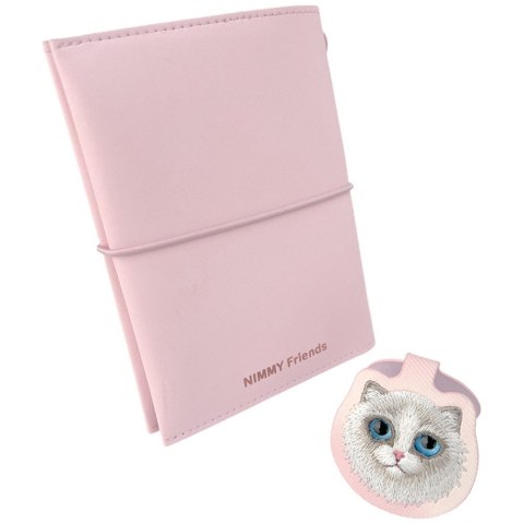 Zestaw 2w1 notatnik Nimmy New Big-Eye Cute Pets 2.0 + długopis Cat różowy