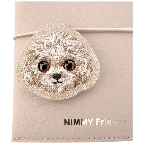 Zestaw 2w1 notatnik Nimmy New Big-Eye Cute Pets 2.0 + długopis Dog brązowy