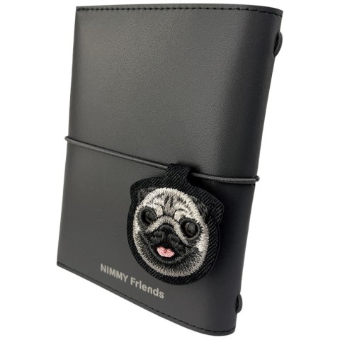 Zestaw 2w1 notatnik Nimmy New Big-Eye Cute Pets 2.0 + długopis Dog czarny