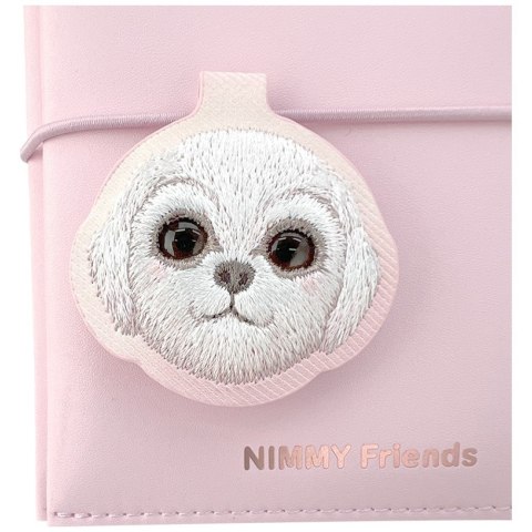 Zestaw 2w1 notatnik Nimmy New Big-Eye Cute Pets 2.0 + długopis Dog rożowy