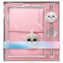 Zestaw 2w1 notatnik Nimmy New Big-Eye Cute Pets 2.0 + długopis Dog rożowy