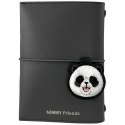 Zestaw 2w1 notatnik Nimmy New Big-Eye Cute Pets 2.0 + długopis Panda czarny