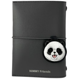Zestaw 2w1 notatnik Nimmy New Big-Eye Cute Pets 2.0 + długopis Panda czarny