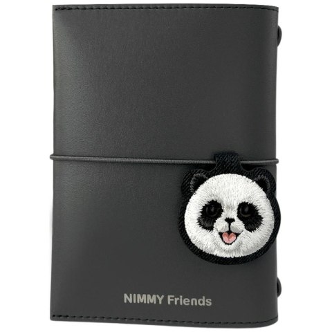 Zestaw 2w1 notatnik Nimmy New Big-Eye Cute Pets 2.0 + długopis Panda czarny