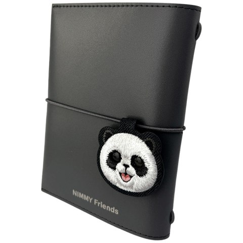 Zestaw 2w1 notatnik Nimmy New Big-Eye Cute Pets 2.0 + długopis Panda czarny