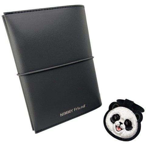 Zestaw 2w1 notatnik Nimmy New Big-Eye Cute Pets 2.0 + długopis Panda czarny