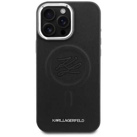Etui Karl Lagerfeld Embossed Ring Initials MagSafe do Samsung Galaxy S26 czarny