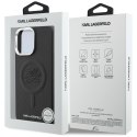 Etui Karl Lagerfeld Embossed Ring Initials MagSafe do Samsung Galaxy S26 czarny