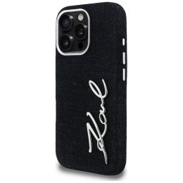 Etui Karl Lagerfeld FW Jeans Signature Logo do iPhone 16 Pro czarny