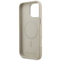 Etui Karl Lagerfeld FW Stamped Karl MagSafe do iPhone 16 Pro Max beżowy