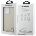 Etui Karl Lagerfeld FW Stamped Karl MagSafe do iPhone 16 Pro Max beżowy