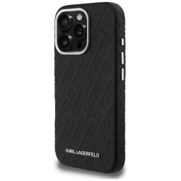 Etui Karl Lagerfeld FW Stamped Karl MagSafe do iPhone 16 Pro czarny