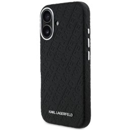 Etui Karl Lagerfeld FW Stamped Karl MagSafe do iPhone 16 czarny