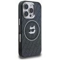 Etui Karl Lagerfeld IML Choupette Head Logo MagSafe do iPhone 16 Pro Max czarny