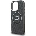 Etui Karl Lagerfeld IML Choupette Head Logo MagSafe do iPhone 16 Pro Max czarny