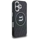 Etui Karl Lagerfeld IML Choupette Head Logo MagSafe do iPhone 16 czarny