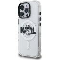Etui Karl Lagerfeld IML Choupette Sketch Logo MagSafe do iPhone 16 Pro Max przezroczysty
