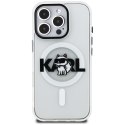 Etui Karl Lagerfeld IML Choupette Sketch Logo MagSafe do iPhone 16 Pro Max przezroczysty