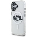 Etui Karl Lagerfeld IML Choupette Sketch Logo MagSafe do iPhone 16 przezroczysty