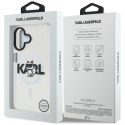Etui Karl Lagerfeld IML Choupette Sketch Logo MagSafe do iPhone 16 przezroczysty