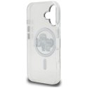 Etui Karl Lagerfeld IML Glitter Karl & Choupette Sketch Logo MagSafe do iPhone 16 prezroczysty