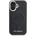 Etui Karl Lagerfeld Initial & Metal Logo MagSafe do iPhone 16 czarny