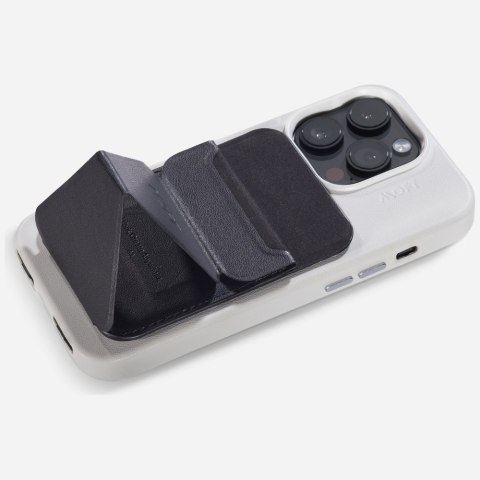 Magnetyczny portfel i stojak na telefon Moft Movas Snap-On MagSafe czarny