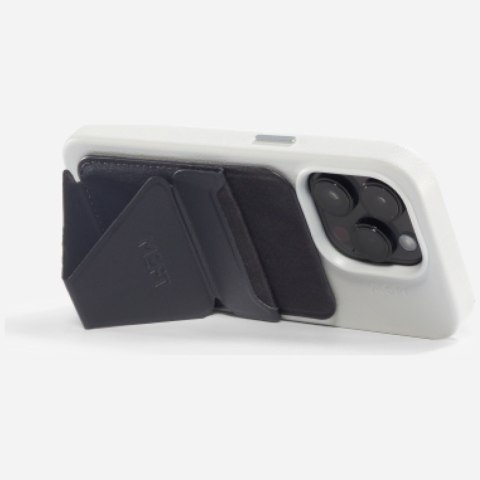 Magnetyczny portfel i stojak na telefon Moft Movas Snap-On MagSafe czarny