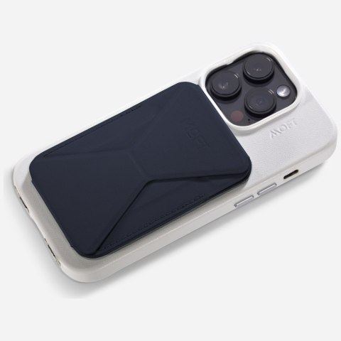 Magnetyczny portfel i stojak na telefon Moft Movas Snap-On MagSafe granatowy