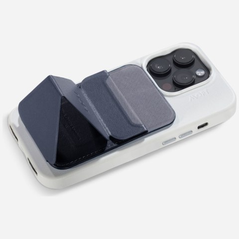 Magnetyczny portfel i stojak na telefon Moft Movas Snap-On MagSafe granatowy
