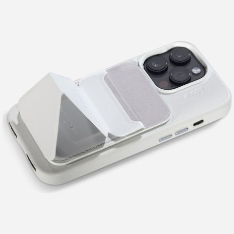 Magnetyczny portfel i stojak na telefon Moft Movas Snap-On MagSafe misty cove