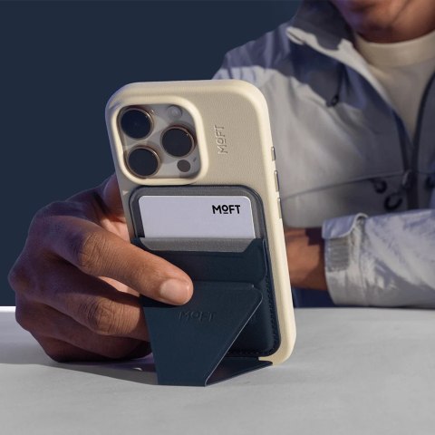Magnetyczny portfel i stojak na telefon Moft Movas Snap-On MagSafe sunrise