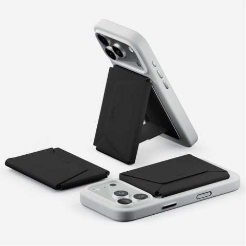 Magnetyczny portfel statyw Moft Agile Travel MagSafe czarny