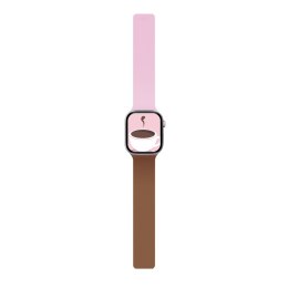 Pasek Moft Snap Duo do Apple Watch 1-5/6/7/8/9/10/11/SE/SE 2/SE 3 (38/40/41/42 mm) różowy/brownie