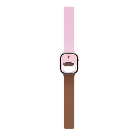 Pasek Moft Snap Duo do Apple Watch 1-5/6/7/8/9/10/11/SE/SE 2/SE 3 (38/40/41/42 mm) różowy/brownie