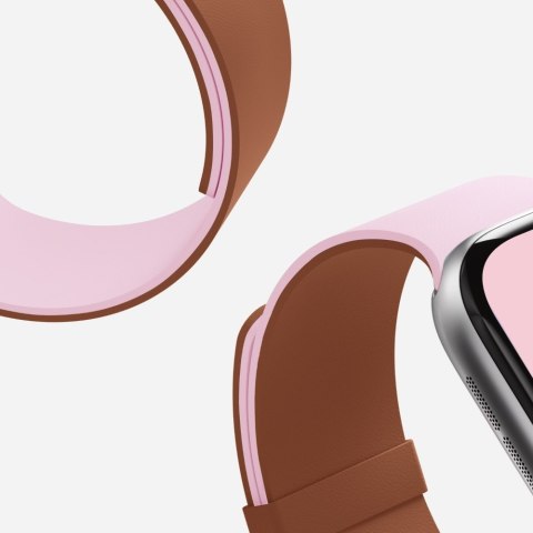 Pasek Moft Snap Duo do Apple Watch 1-5/6/7/8/9/10/11/SE/SE 2/SE 3 (38/40/41/42 mm) różowy/brownie