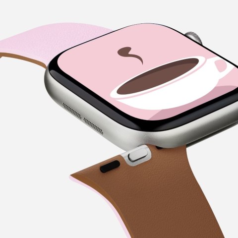 Pasek Moft Snap Duo do Apple Watch 1-5/6/7/8/9/10/11/SE/SE 2/SE 3 (38/40/41/42 mm) różowy/brownie