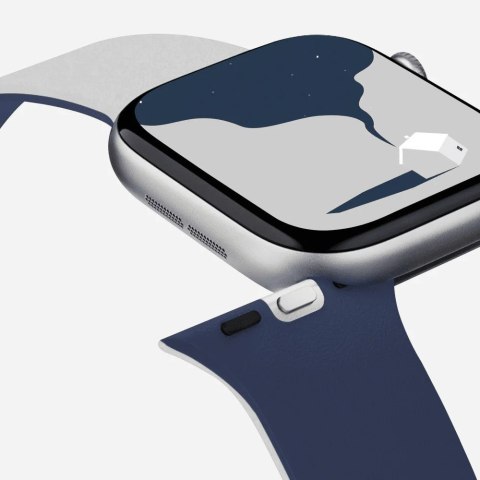 Pasek Moft Snap Duo do Apple Watch 1-5/6/7/8/9/10/11/SE/SE 2/SE 3/Ultra/Ultra 2/Ultra 3 (42/44/45/46/49 mm) granatowy/mist