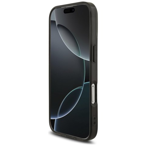 Etui AMG Double Layer Transparent Rhombs MagSafe do iPhone 17 czarny/czerwony