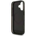Etui AMG Double Layer Transparent Rhombs MagSafe do iPhone 17 czarny/czerwony
