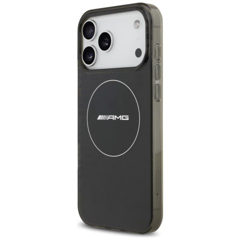 Etui AMG Double Layer Transparent Smocked MagSafe do iPhone 17 Pro Max czarny