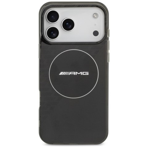 Etui AMG Double Layer Transparent Smocked MagSafe do iPhone 17 Pro Max czarny