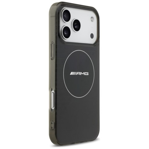 Etui AMG Double Layer Transparent Smocked MagSafe do iPhone 17 Pro Max czarny