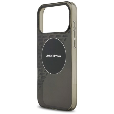 Etui AMG Double Layer Transparent Smocked MagSafe do iPhone 17 Pro Max czarny