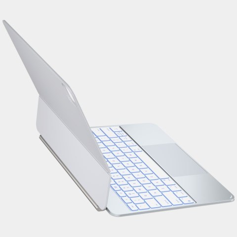 Etui Typecase Edge Pro z klawiaturą do iPad Air 13" M2 2024 / M3 2025 / M4 2026 srebrny
