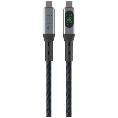 Kabel USB4 4smarts DigitCord 240W 1.5m czarny