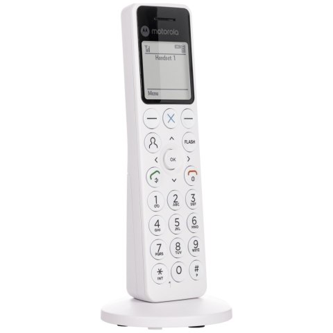 Telefon stacjonarny bezprzewodowy Motorola DOT411 biały